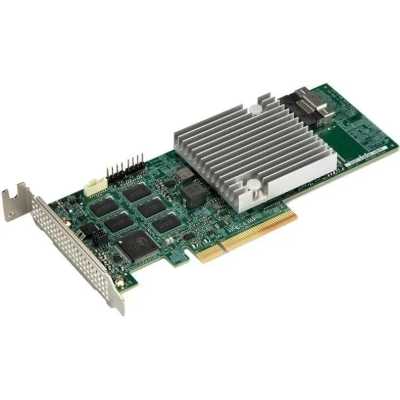 Контроллер Supermicro AOC-S3908L-H8IR-16DD-O 8 int 12Gb/s ports, x8 Gen4, ROC - LP, 16 HDDw/exp,RoHS