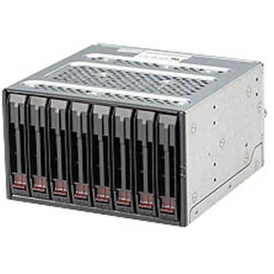 Корзина Supermicro CSE-M28SACB Mobile Rack in 2x5.25"; for 8x2.5"; HDD Hot-swap SAS3(12Gbps)/SATA