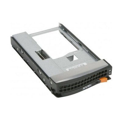 Корзина Supermicro MCP-220-00138-0B Tool-less NVMe Black gen-5 3.5-to-2.5 drive tray, Orange tab