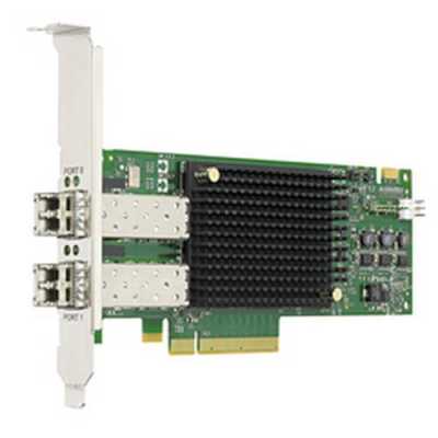 НВА-карта Emulex,HBA Card LPE32002,FC Double Ports--32Gb/s,SFP28+(with 2x Multi-mode Optical Transceiver),PCIE 4.0 x8-Vendor ID 10DF-Device ID F400-2