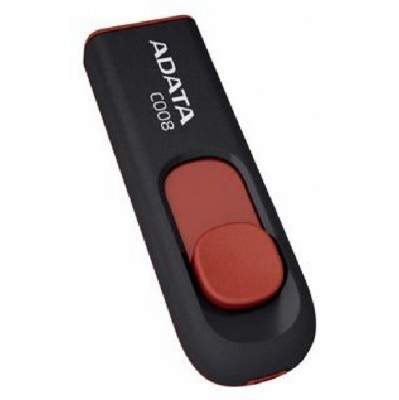 Флеш Диск A-Data 64GB Classic C008 AC008-64G-RKD USB2.0 красный/черный