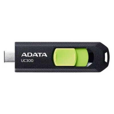 Флеш Диск A-Data 64Gb Type-C UC300 ACHO-UC300-64G-RBK/GN USB3.2 черный/зеленый