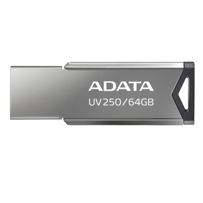 Флешка USB ADATA UV250 (AUV250-64G-RBK), 64Gb, USB 2.0, R/W 25/10, черный