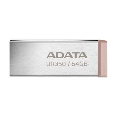 Флеш Диск A-Data 64GB UR350 UR350-64G-RSR/BG USB3.2 серебристый/коричневый