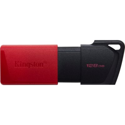 Флешка USB Kingston DataTraveler Exodia M (DTXM/128Gb), 128Gb, USB 3.2 Gen 1, R/W 150/60, черный/красный