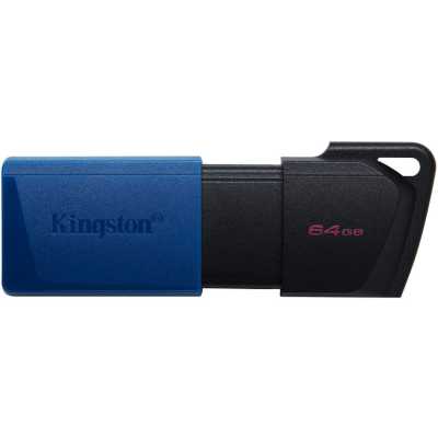 Флешка USB Kingston DataTraveler Exodia M (DTXM/64Gb), 64Gb, USB 3.0, R/W 70/45, черный/синий