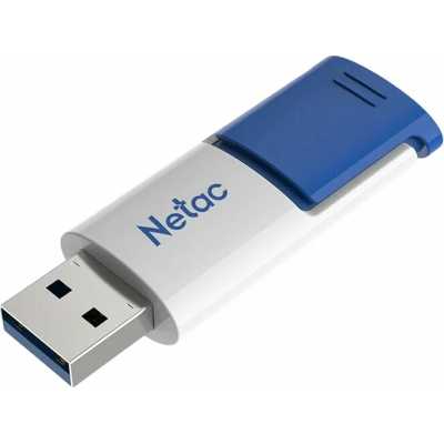 Флешка USB Netac U182 Blue (NT03U182N-032G-32BL), 32Gb, USB 3.0, R/W 70/30, синий/белый