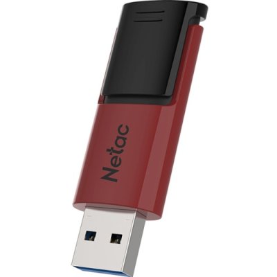 Флешка USB Netac U182 красный USB 3.0 Flash 128Gb, NT03U182N-128G-32RE, выдвижной