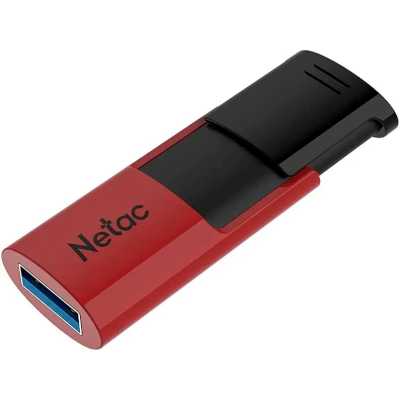 Флешка USB Netac U182 (NT03U182N-256G-32RE), 256Gb, USB 3.0, R/W 70/30, черный/красный