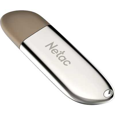 Флешка USB Netac U352 (NT03U352N-256G-32PN), 256Gb, USB 3.0, R/W 110/50, серебристый