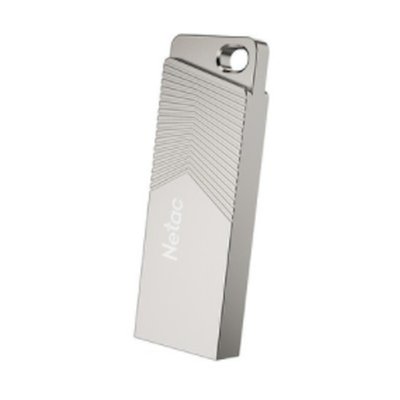 Флешка USB Netac UM1 (NT03UM1N-064G-32PN), 64Gb, USB 3.2, R/W 150/45, серебристый