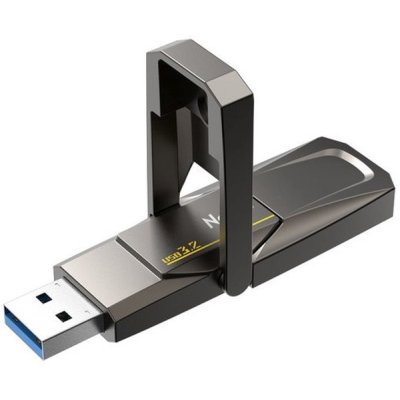 Флешка USB Netac US5 (NT03US5C-128G-32TA), 128Gb, USB 3.2/TypeC, 550/500, черный