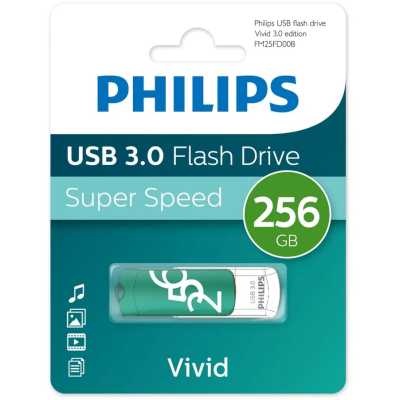 Флешка USB 256Gb PHILIPS VIVID3.0 256Gb, USB 3.0