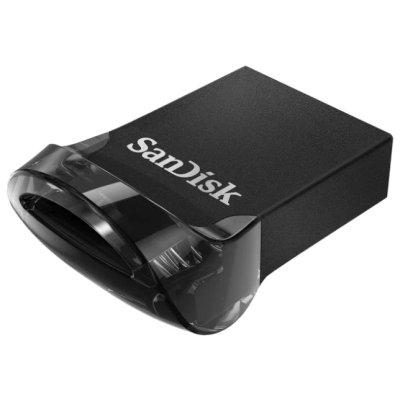 Флешка USB Sandisk CZ430 ULTRA FIT (SDCZ430-128G-G46), 128Gb, USB 3.1, R/W 130/40, черный