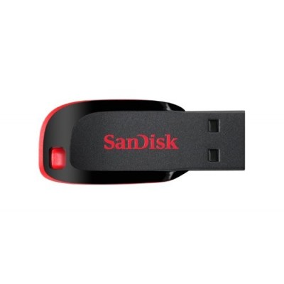 Флешка USB SanDisk Cruzer Blade (SDCZ50-128G-B35), 128Gb, USB 2.0, Type-A, R/W 16/4, черный