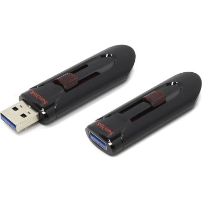 Флеш Диск Sandisk 16Gb Cruzer Glide SDCZ600-016G-G35 USB3.0 черный