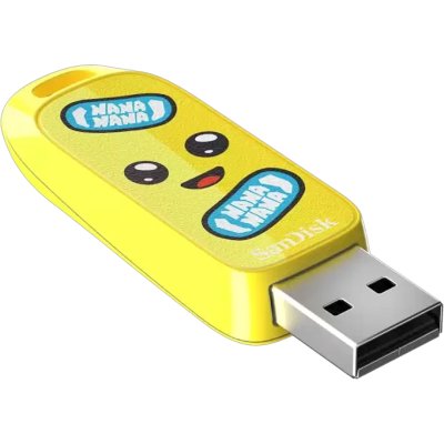 Флешка USB SanDisk Fortnite, Peely Edition 128Gb SDCZIF-128G-G46, USB3.2, желтая