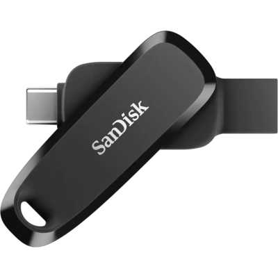 Флеш Диск SanDisk SDDDC6 128Gb <SDDDC6-128G-G46>, USB3.2 Type-C, черная