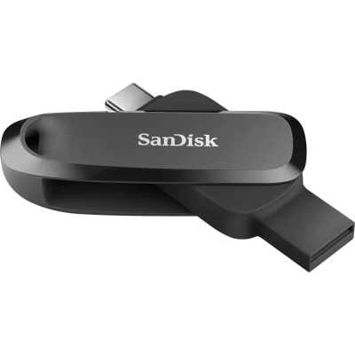 Флеш Диск SanDisk SDDDC 256Gb <SDDDC6-256G-G46>, USB3.2 Type-C, черная