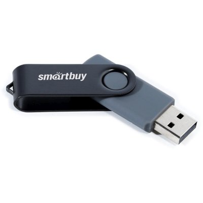 Флешка USB SmartBuy Twist black (SB008Gb2TWK), 8Gb, USB 2.0, R/W 15/5, черный