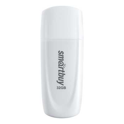 Флешка USB Smartbuy Scout white (SB032Gb2SCW), 32Gb, USB 2.0, R/W 15/5, белый