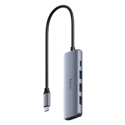 USB-концентратор CUDY UH405, USB Type-C, HDMI, USB, адаптер/ USB Type-C