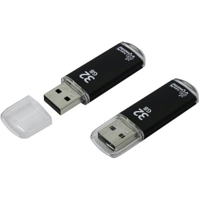 Флешка USB Smartbuy V-Cut (SB32GBVC-K), 32Gb, USB 2.0, R/W 25/15, черный