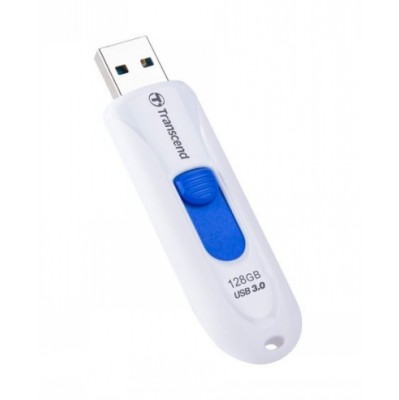 Флешка USB Transcend Jetflash 790 (TS128GJF790W), 128Gb, USB 3.0, R/W 90/40, белый