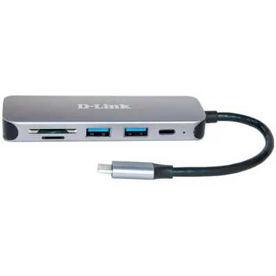 USB-концентратор D-Link DUB-2325, USB, USB 3.0 2порта, USB Type-C,SD,microSD, адаптер/USB