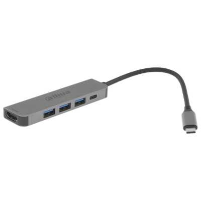 USB-концентратор Dahua TC35, USB Type-C, HDMI + USB 3.0 + PD Docking Station, USB