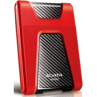 Внешний HDD 2.5" ADATA HD650, 1TB, USB 3.2 Gen 1 Type-A, 5400 rpm, красный