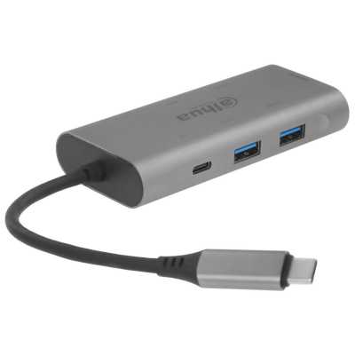 USB-концентратор Dahua TC37, USB Type-C, USB 3.0 + HDMI + SD/TF + PD Docking Station, USB