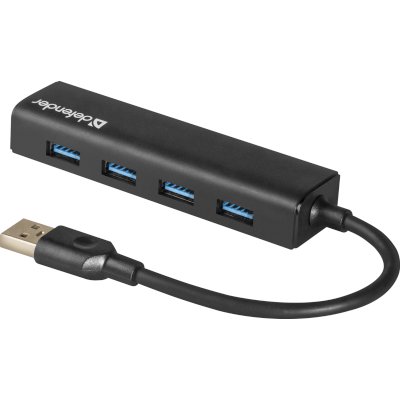 USB-концентратор Defender Quadro Express, USB 3.0, USB 4 порта, USB