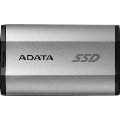 Внешний SSD ADATA SD810, 2TB, USB 3.2 Gen 2x2 Type-C, R/W 2000/2000, серебристый