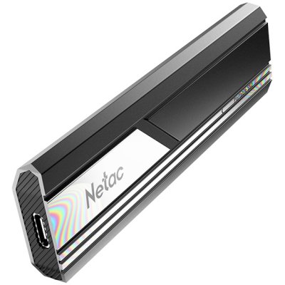 Внешний SSD Netac ZX10, 2TB, USB 3.2 Gen 2 Type-C, R/W 1050/1050, черный