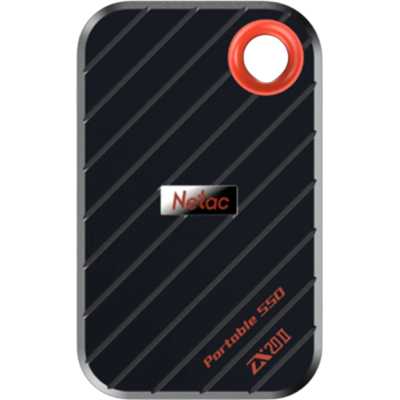 Внешний SSD Netac ZX20 II, 512 Gb, USB 3.2 Gen 2x2 Type-C, R/W 2000/1800, черный
