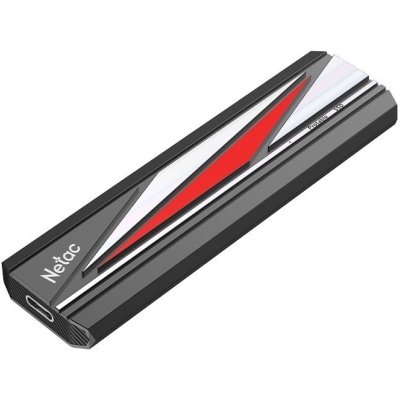 Внешний SSD Netac ZX20L, 256 Gb, USB 3.2 Gen 2x2 Type-C, R/W 2000/1800, черный
