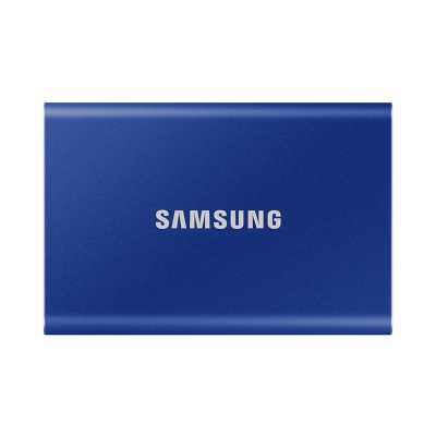 Внешний SSD Samsung T7, 2TB, USB 3.2 Gen 2 Type-C, R/W 1050/1000, синий