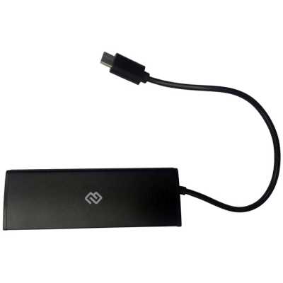 USB-концентратор Digma HUB-4U2.0-UC-B, USB-C, USB 2.0 4 порта, USB