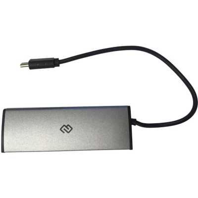 USB-концентратор Digma HUB-4U2.0-UC-DS, USB-C, USB 2.0 4 порта, USB