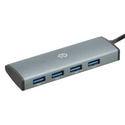 USB-концентратор Digma HUB-4U3.0-UC-G, USB-C, USB 3.0 4 порта, USB