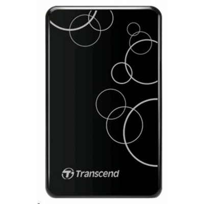 Внешний HDD 2.5" Transcend StoreJet 25A3, 2TB, USB 3.2 Gen 1 Type-A, 5400 rpm, черный