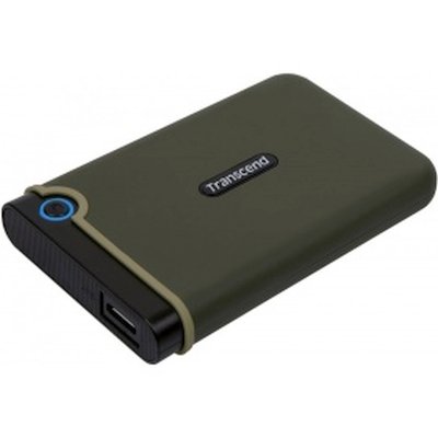 Внешний HDD 2.5" Transcend StoreJet 25M3, 2TB, USB 3.2 Gen 1 Type-A, 5400 rpm, зеленый