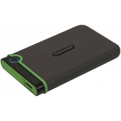 Внешний HDD 2.5" Transcend StoreJet 25M3, 2TB, USB 3.2 Gen 1 Type-A, 5400 rpm, серый