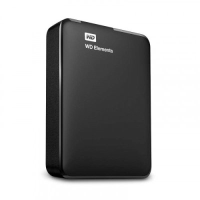 Внешний HDD 2.5" Western Digital Elements Portable, 4TB, USB 3.2 Gen 1 Type-A, 5400 rpm, черный