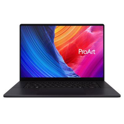 Ноутбук Asus ProArt P16 H7606WW-SE061X Ryzen AI 9 HX 370 64Gb SSD1Tb NVIDIA GeForce RTX5080 16Gb 16" OLED Touch 4K (3840x2400) Windows 11 Pro black WiFi BT Cam (90NB17F1-M003F0)