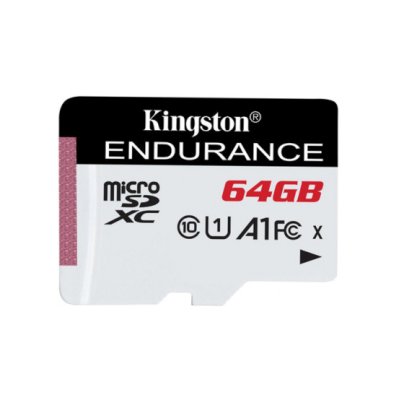 Флеш карта microSD 64Gb Kingston microSDНC Class 10 A1 UHS-I Endurance 95R/30W Card Only