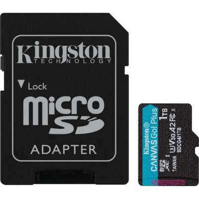 Флеш карта microSDXC 1TB Kingston SDCG4/1TB Canvas Go! Plus V10 A2 + adapter