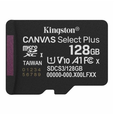 Флеш карта microSDXC 128Gb Kingston SDCS3/128GbSP Canvas Select Plus w/o adapter