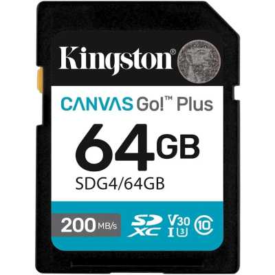 Флеш карта SDXC 64Gb Kingston SDG4/64Gb Canvas Go! Plus w/o adapter